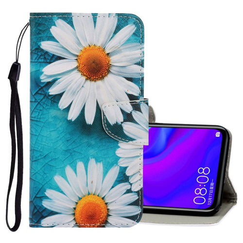 For Xiaomi Redmi 8A 3D Colored Drawing Horizontal Flip PU Leather Case with Holder & Card Slots & Wallet(Chrysanthemum)