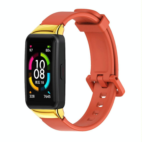 For Huawei Band 6 / Honor Band 6 / 7 MIJOBS Universal Breathable Silicone Watch Band(Orange) For Huawei Band 6 / Honor Band 6 / 7 MIJOBS Universal Breathable Silicone Watch Band(Orange)