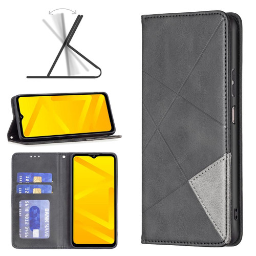 For ZTE Blade A71 Prismatic Invisible Magnetic Leather Phone Case(Black) For ZTE Blade A71 Prismatic Invisible Magnetic Leather Phone Case(Black)