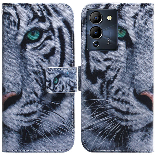 For Infinix Note 12 G96/X670 Coloured Drawing Leather Phone Case(Tiger)