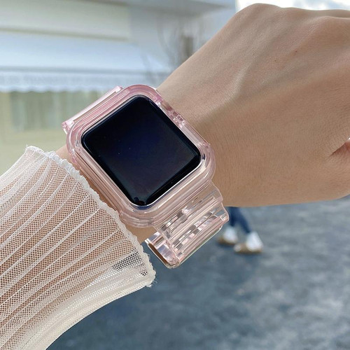 Discoloration in Light Watch Band For Apple Watch Series 9&8&7 41mm / SE 3&SE 2&6&SE&5&4 40mm / 3&2&1 38mm(Pink)