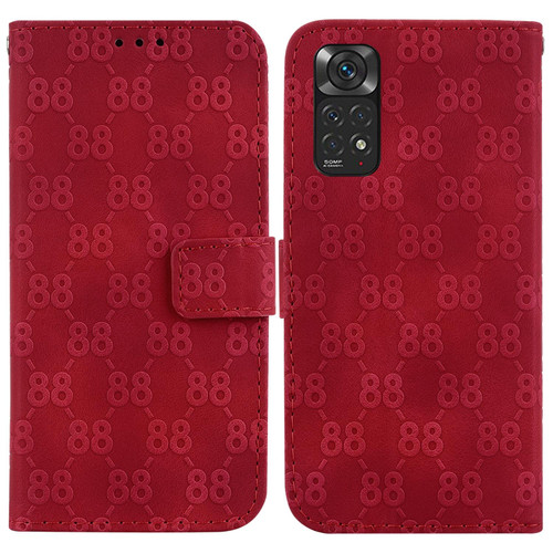 For Xiaomi Redmi Note 11 Global / Note 11S Double 8-shaped Embossed Leather Phone Case(Red) For Xiaomi Redmi Note 11 Global / Note 11S Double 8-shaped Embossed Leather Phone Case(Red)