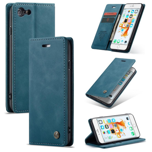 CaseMe-013 Multifunctional Retro Frosted Horizontal Flip Leather Case for iPhone 6 / 6s, with Card Slot & Holder & Wallet(Blue) CaseMe-013 Multifunctional Retro Frosted Horizontal Flip Leather Case for iPhone 6 / 6s, with Card Slot & Holder & Wallet(Blue)