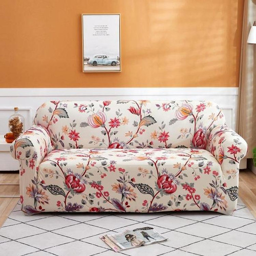 Double Seat Living Room Four Seasons Elastic Full Coverage Non-slip Sofa Cover, Size: 145 x 185cm(Joanna)