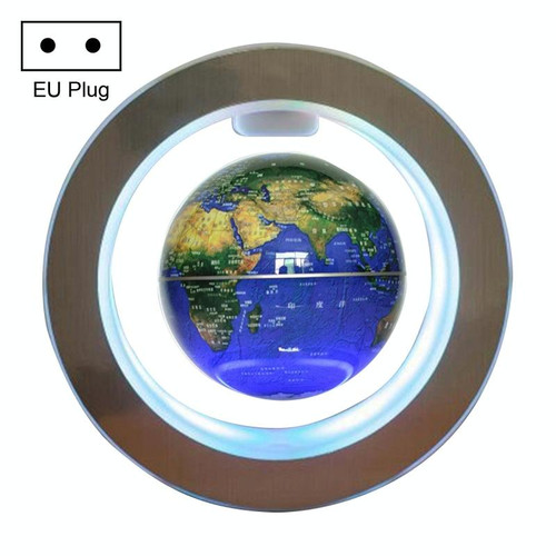 Living Room Desktop Decorations Magnetic Levitation Globe with LED Light, Plug Type:EU Plug(Dark Blue)