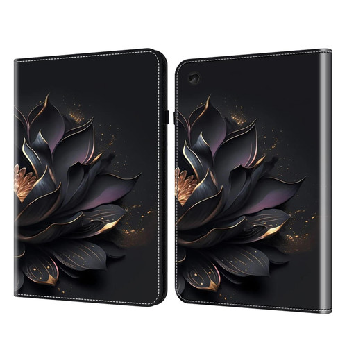 For Lenovo Tab M10 Plus / K10 Crystal Texture Painted Leather Tablet Case(Purple Lotus)