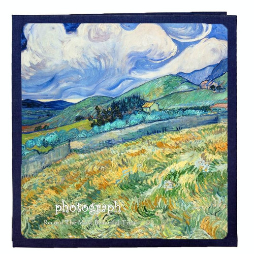 Retro Art DIY Handmade Photo Album Self-Adhesive Film Album, Style 16 inch Landscape(20 White Card Inner Pages)