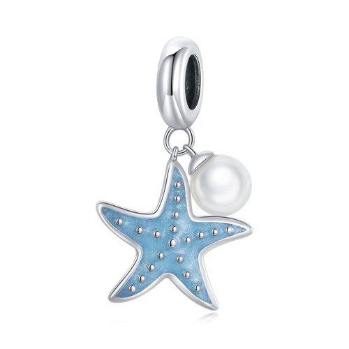 S925 Sterling Silver Starfish Pendant DIY Bracelet Necklace Accessories S925 Sterling Silver Starfish Pendant DIY Bracelet Necklace Accessories