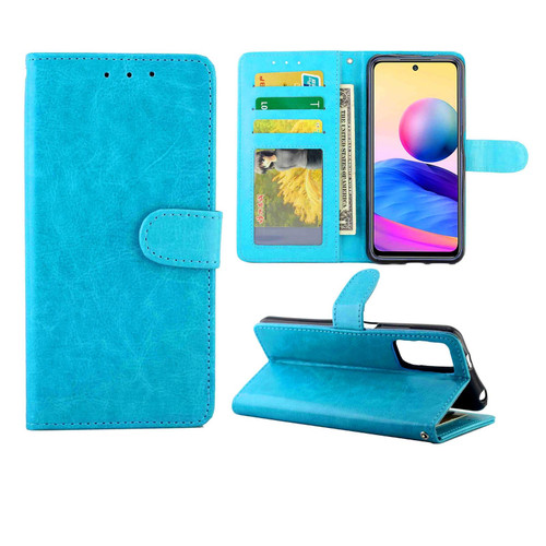 For Xiaomi Redmi Note10 5G /  Poco M3 Pro Crazy Horse Texture Leather Horizontal Flip Protective Case with Holder & Card Slots & Wallet & Photo Frame(Baby Blue) For Xiaomi Redmi Note10 5G /  Poco M3 Pro Crazy Horse Texture Leather Horizontal Flip Protective Case with Holder & Card Slots & Wallet & Photo Frame(Baby Blue)