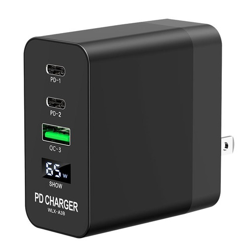 A3B 65W Output USB-C / Type-C x 2 + USB HUB PD Charger, US Plug