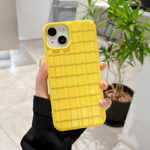 For iPhone 12 Pro Max Tile Pattern TPU Phone Case(Yellow)