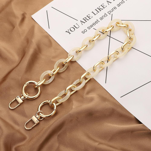 L204 Acrylic Handmade Chain Phone Lanyard with Gasket, Model:L204-MS-40cm