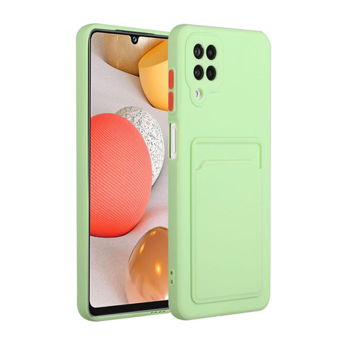 For Samsung Galaxy A12 5G Card Slot Design Shockproof TPU Protective Case(Green)