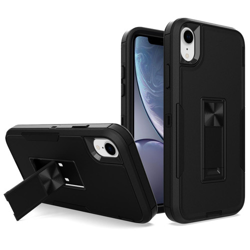 For iPhone XR Magnetic Holder Phone Case(Black)