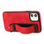 For iPhone 12 Wristband Holder Leather Back Phone Case(Red) For iPhone 12 Wristband Holder Leather Back Phone Case(Red)