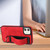 For iPhone 12 Wristband Holder Leather Back Phone Case(Red) For iPhone 12 Wristband Holder Leather Back Phone Case(Red)