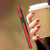 For iPhone 12 Wristband Holder Leather Back Phone Case(Red) For iPhone 12 Wristband Holder Leather Back Phone Case(Red)