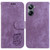 For Realme 10 Pro 5G Little Tiger Embossed Leather Phone Case(Purple)