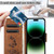 For iPhone 15 Pro Butterfly Embossed Flip Leather Phone Case(Brown)