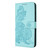 For iPhone 12 / 12 Pro Datura Flower Embossed Flip Leather Phone Case(Light blue)