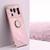 For Xiaomi Mi 11 Ultra XINLI Straight 6D Plating Gold Edge TPU Shockproof Case with Ring Holder(Cherry Purple)