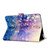 For iPad 10.2 Colored Drawing Pattern Horizontal Flip PU Leather Case with Holder & Card Slot & Sleep / Wake-up Function(Purple Quicksand)