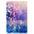 For 8 inch Universal Colored Drawing Pattern Horizontal Flip PU Leather Case with Holder & Card Slots(Purple Quicksand)