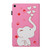 For Samsung Galaxy Tab A 10.1 (2019) T515 / T510 Colored Drawing Pattern Horizontal Flip PU Leather Case with Holder & Card Slot(Loving Elephant)