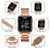SKMEI 2064 Multifunctional Muslim Worships Compass Luminous Digital Wrist Watch(Rose Gold+Black)