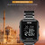 SKMEI 2064 Multifunctional Muslim Worships Compass Luminous Digital Wrist Watch(Gold+Black)