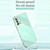 For OPPO Reno4 XINLI Straight 6D Plating Gold Edge TPU Shockproof Case(Mint Green)