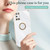 For OPPO A52 XINLI Straight 6D Plating Gold Edge TPU Shockproof Case with Ring Holder(Hawthorn Red)