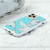 For iPhone 11 Pro Marble Series Stars Powder Dropping Epoxy TPU Protective Case(Green White Plaid)