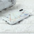 For iPhone X / XS Marble Series Stars Powder Dropping Epoxy TPU Protective Case(White Plaid)