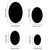 20cm x 13cm Oval Acrylic Mirror Stereo Wall Stickers Home Decoration Soft Mirror(Silver)