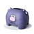 2 PCS Cartoon Calf Tissue Box Household Desktop Roll Paper Tube(Blue Purple)