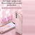 For OPPO Reno5 4G XINLI Straight 6D Plating Gold Edge TPU Shockproof Case(Pink)