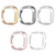 For Fitbit Versa 4 / Sense 2 Double-Row Diamond Electroplating PC Watch Case(Silver)