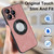 For iPhone 11 Pro Skin Feel Leather MagSafe Magnetic Phone Case(Pink)