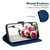 For iPhone 15 Butterfly Rose Embossed Leather Phone Case(Blue)
