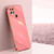 For OPPO A15 XINLI Straight 6D Plating Gold Edge TPU Shockproof Case(Hawthorn Red)