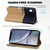 For iPhone XR Cute Pet Series Color Block Buckle Leather Phone Case(Khaki)
