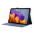 For Samsung Galaxy Tab S9 Ultra Horizontal Flip TPU + Fabric PU Leather Tablet Case(Dark Blue)
