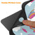 For Samsung Galaxy Tab A9+ Painted 3-folding Holder TPU Smart Leather Tablet Case(Unicorn)