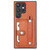For Samsung Galaxy S23 Ultra 5G Wristband Kickstand Wallet Back Phone Case with Tool Knife(Brown)