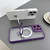 For iPhone 14 Plus Yashi MagSafe Magnetic Holder Phone Case(Transparent)