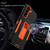 For Samsung Galaxy S22+ 5G Magnetic Holder Phone Case(Black + Orange)