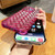 For iPhone 12 Woven Grid 3D Electroplating Laser Engraving Glitter Paper Phone Case(Black)