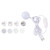 2W USB LED Light Bulb with Magnetic, 5V 140-150Lumens 6LED (White Light)