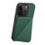 For iPhone SE 2022 / 2020 / 8 / 7 Imitation Calfskin Leather Back Phone Case with Holder(Green)